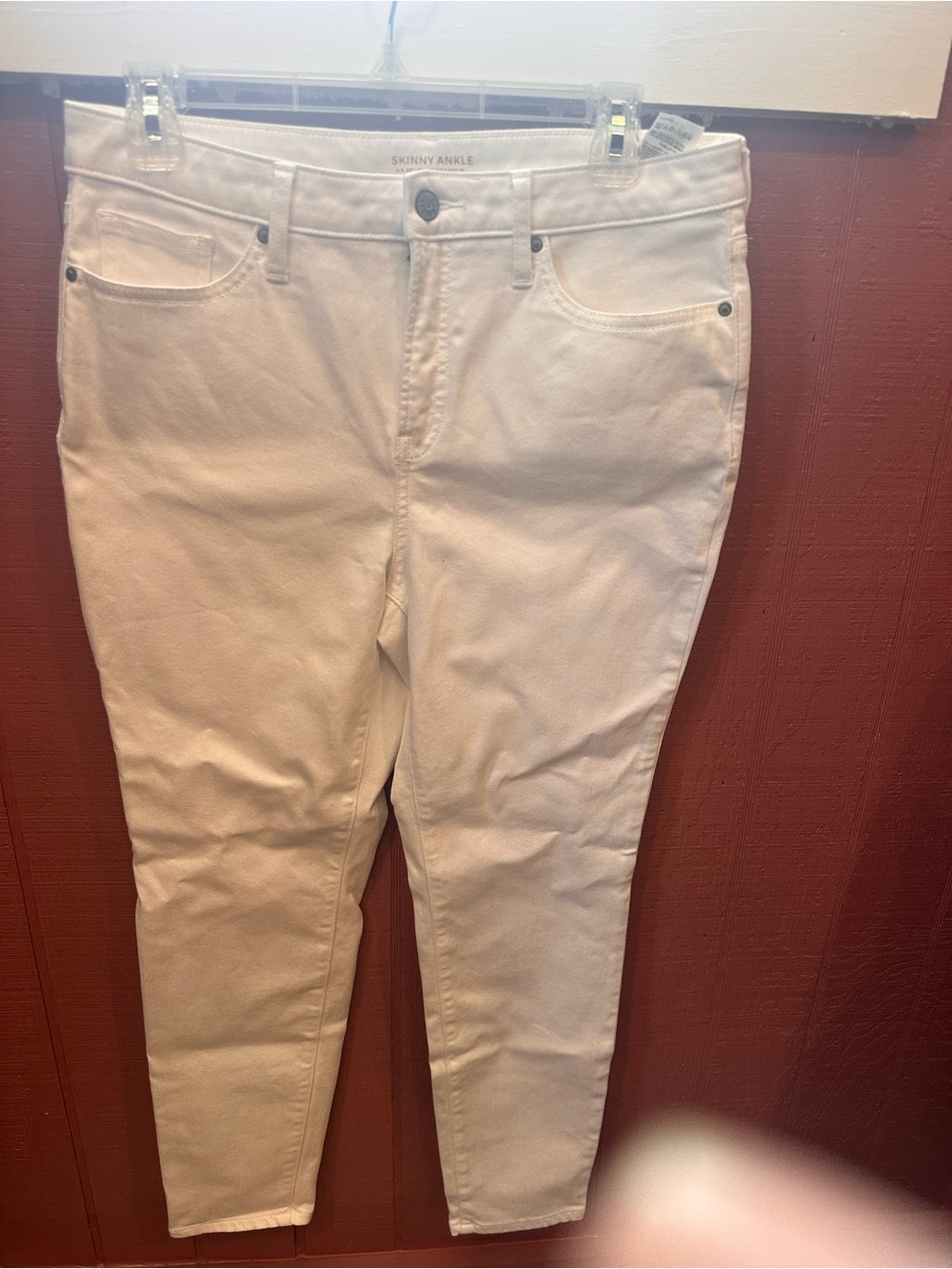 Chico's Cream Skinny Ankle Jeans